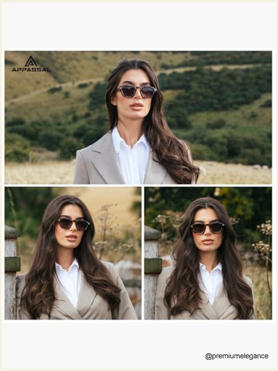 Retro Square Sunglasses for Women Men Rectangle Sunnies main image 6